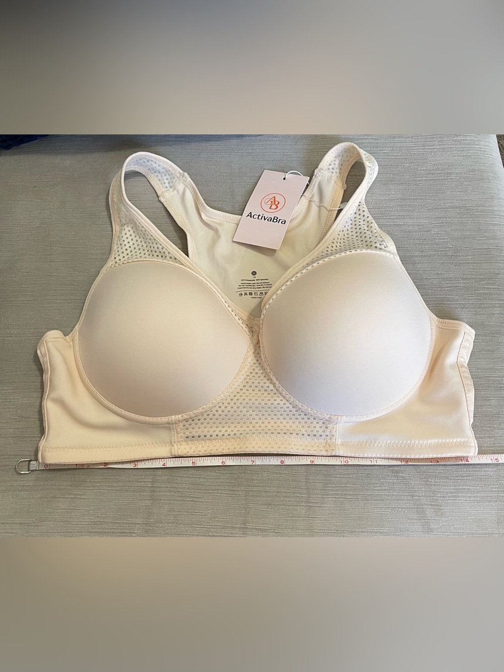 Activabra Cooling mesh Supportive Women's Cream Bra L-2X